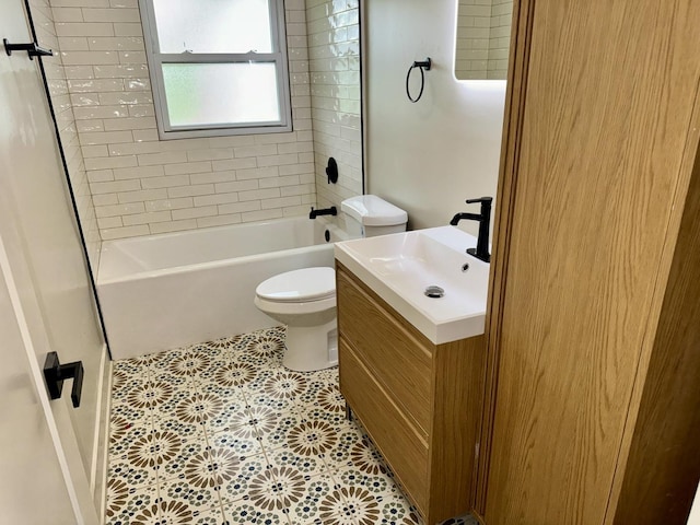 13235 S Vernon Ave, Chicago, IL 60827 - bathroom featuring vanity, tub / shower combination, and tile patterned flooring