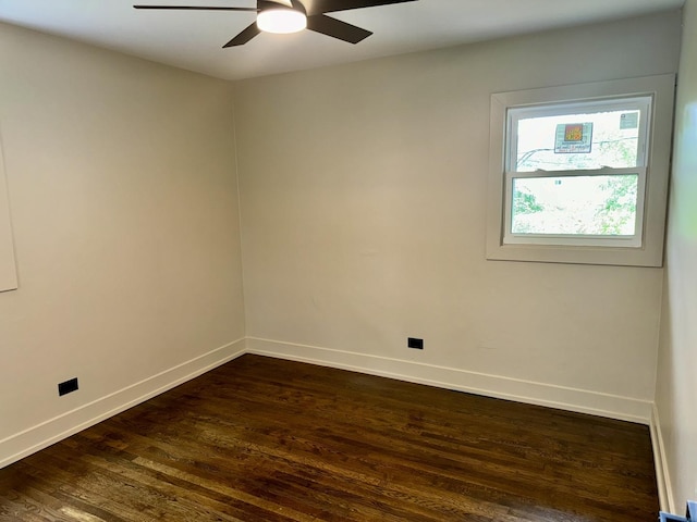 13235 S Vernon Ave, Chicago, IL 60827 - empty room with a ceiling fan and dark wood-style flooring