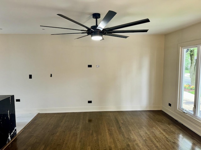 13235 S Vernon Ave, Chicago, IL 60827 - spare room with wood finished floors and a ceiling fan