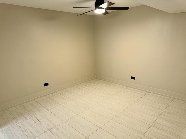 13235 S Vernon Ave, Chicago, IL 60827 - spare room featuring ceiling fan and light tile patterned flooring