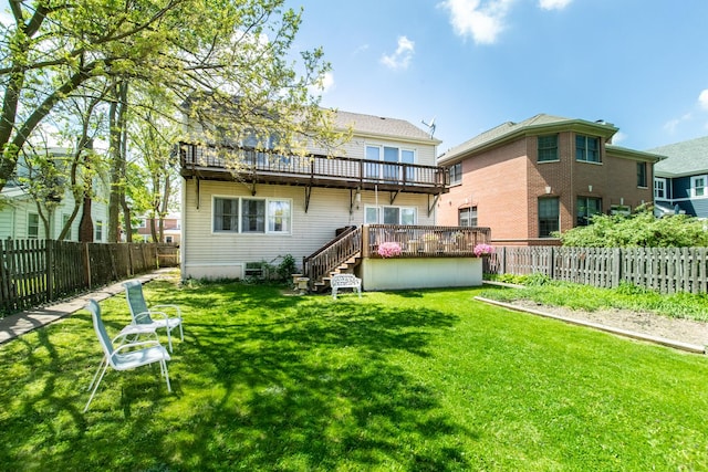 427 Leonard St, Park Ridge, IL 60068 - back of house with a deck and stairs