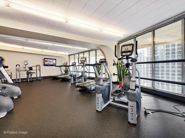 view of workout area