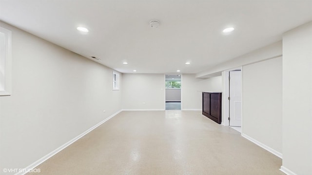 3524 N Natoma Ave, Chicago, IL 60634 - basement featuring recessed lighting and baseboards