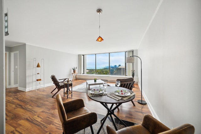 5455 N Sheridan Rd Unit 3804, Chicago, IL 60640 - living room featuring wood finished floors and baseboards