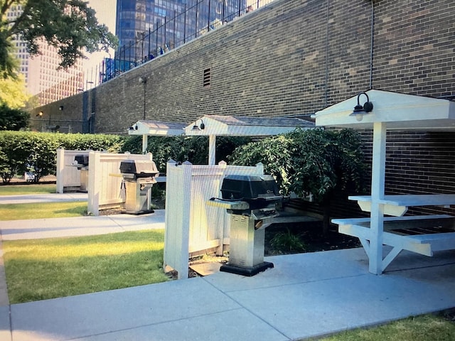 5455 N Sheridan Rd Unit 3804, Chicago, IL 60640 - view of patio featuring grilling area