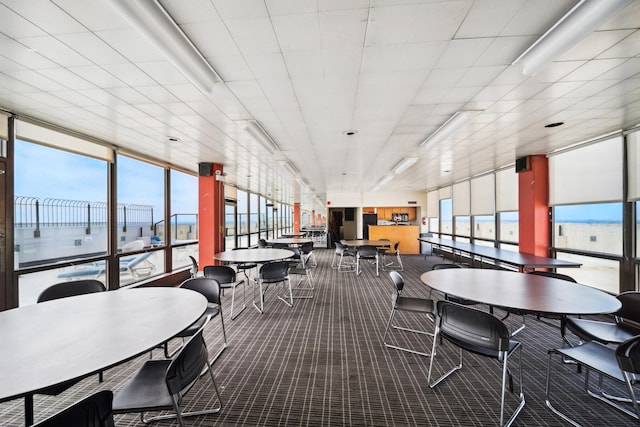 5455 N Sheridan Rd Unit 3804, Chicago, IL 60640 - carpeted dining space with expansive windows