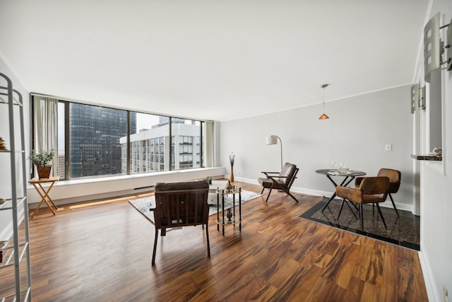 5455 N Sheridan Rd Unit 3804, Chicago, IL 60640 - dining area with wood finished floors and baseboards
