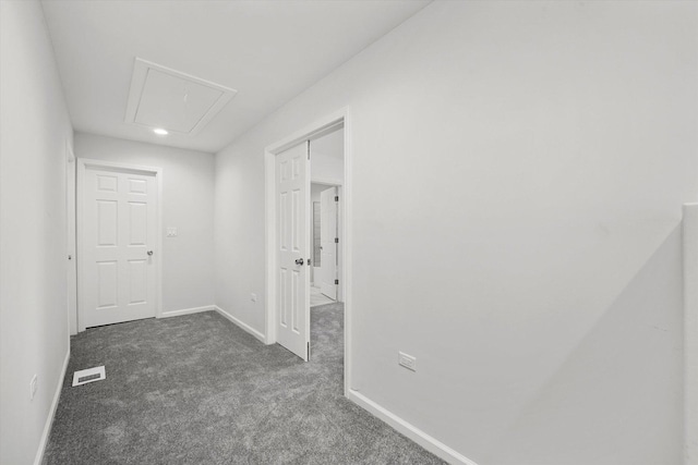 13723 S Springfield Ave, Robbins, IL 60472 - hall with dark carpet and attic access