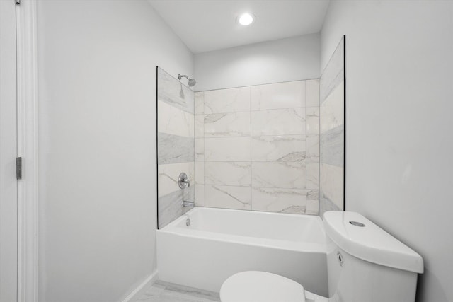 13723 S Springfield Ave, Robbins, IL 60472 - bathroom featuring marble finish floors and shower / bath combination
