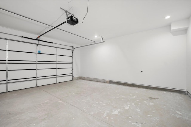 13723 S Springfield Ave, Robbins, IL 60472 - garage featuring a garage door opener and recessed lighting