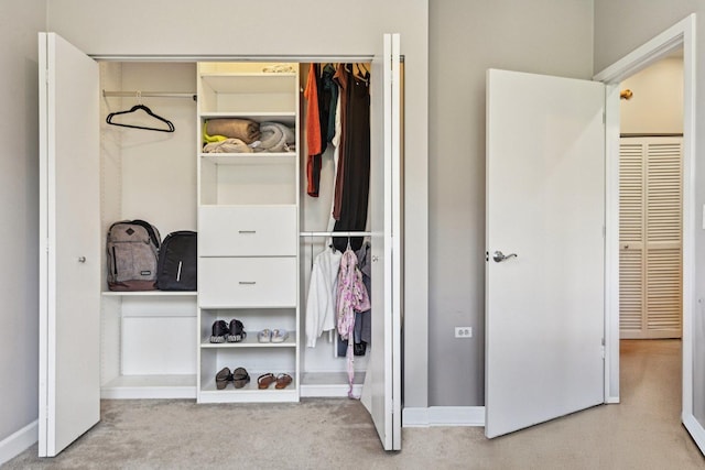 view of closet