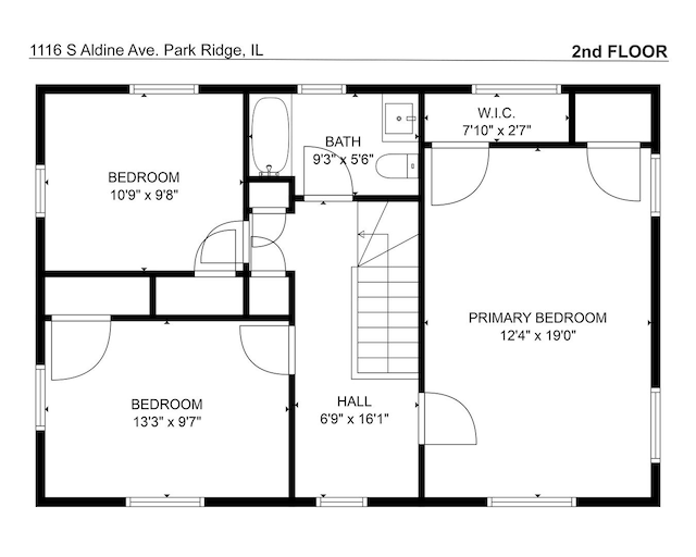 1116 S Aldine Ave, Park Ridge, IL 60068 - home floor plan