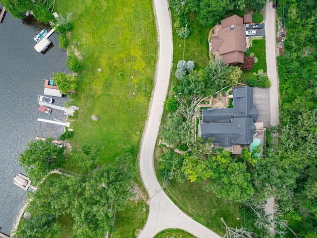 1124 Blackhawk Ave, Mchenry, IL 60051 - aerial view of property's location featuring a large body of water