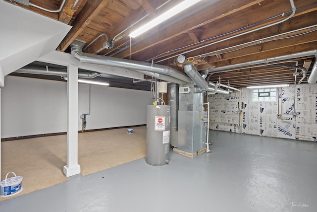 436 S Mckinley Ave, Kankakee, IL 60901 - basement featuring water heater and heating unit