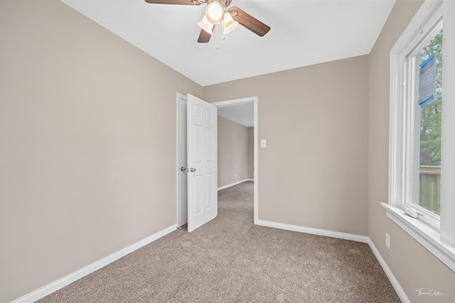 436 S Mckinley Ave, Kankakee, IL 60901 - carpeted empty room with a ceiling fan and baseboards