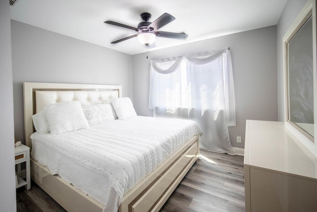 2650 Carlisle Ln, Hampshire, IL 60140 - bedroom featuring wood finished floors and a ceiling fan