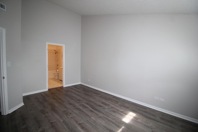 13340 S Oakview Ct Unit V2, Palos Heights, IL 60463 - spare room featuring dark wood-style flooring and baseboards