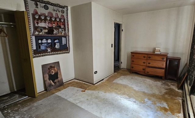 422 Ryerson Ave, Elgin, IL 60123 - bedroom with unfinished concrete flooring