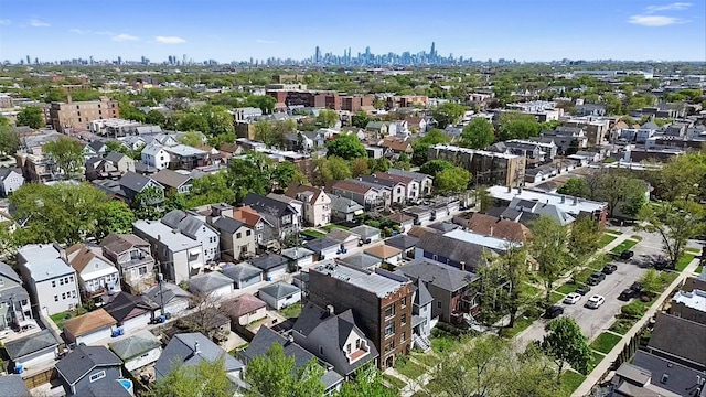 aerial view of property's location with nearby suburban area