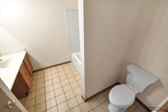 319 E Theodore Ln, Itasca, IL 60143 - full bathroom featuring vanity, tile patterned floors, and bathing tub / shower combination