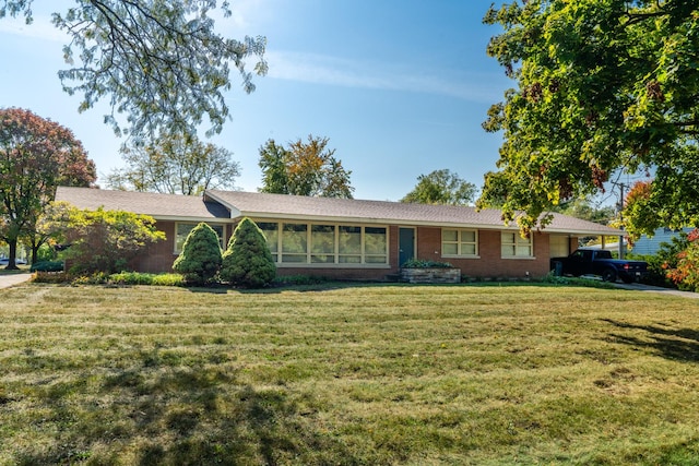 4610 Main St, Lisle, IL 60532 - single story home with a front lawn and brick siding