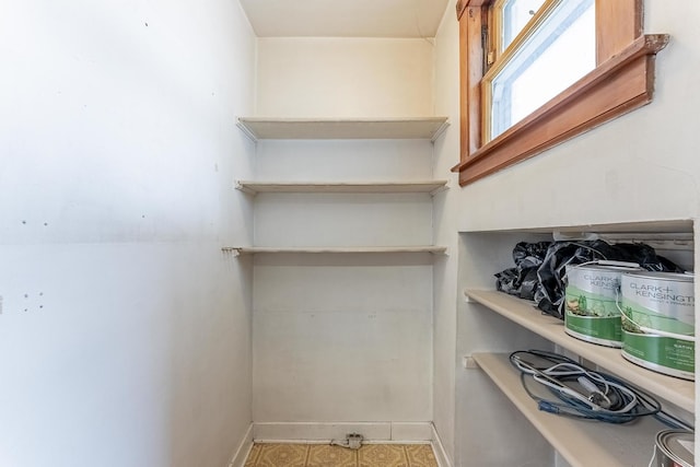 view of storage area
