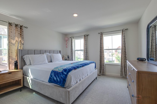 1027 Button Bush St, South Elgin, IL 60177 - bedroom featuring light carpet, baseboards, and recessed lighting