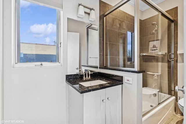 1625 W Barry Ave Unit 3, Chicago, IL 60657 - bathroom with toilet, vanity, and enclosed tub / shower combo