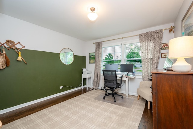 18450 W Streamwood Ct, Gurnee, IL 60031 - home office featuring wood finished floors and baseboards