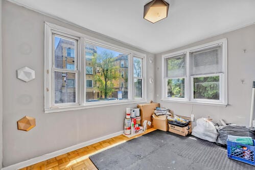 1144 N Austin Blvd, Oak Park, IL 60302 - playroom featuring baseboards