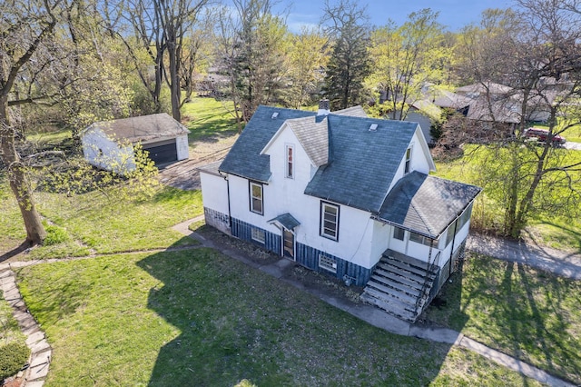 view of subject property