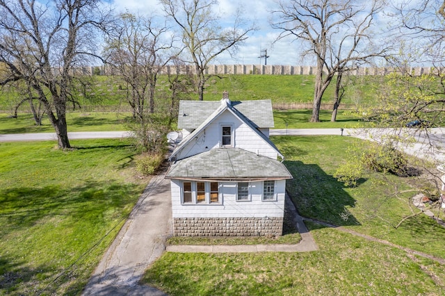 view from above of property