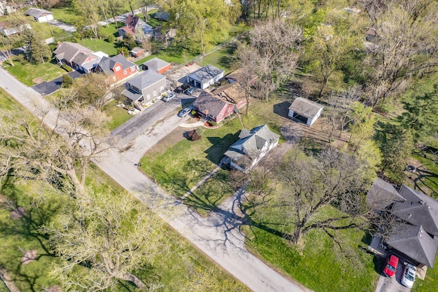 aerial perspective of suburban area