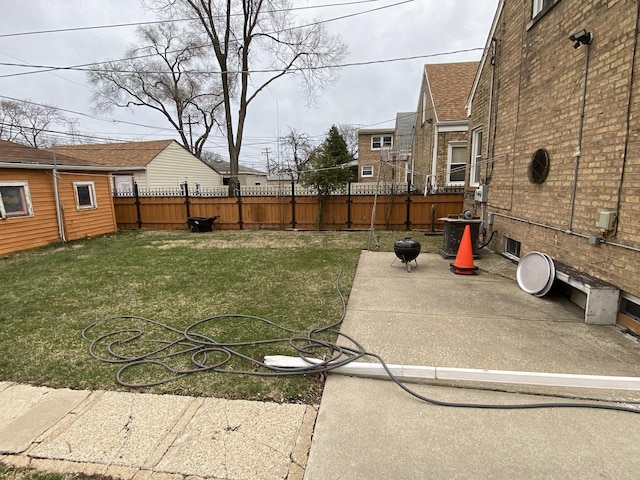 3846 Brummel St, Skokie, IL 60076 - view of yard with central AC unit and a patio area