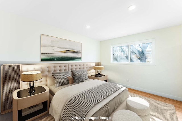 617 Tanglewood Dr, Streamwood, IL 60107 - bedroom featuring wood finished floors, baseboards, and recessed lighting