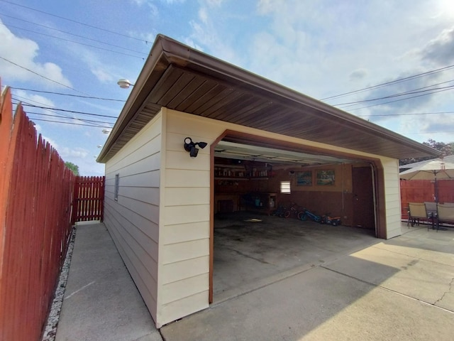 1173 Lucas St, Calumet City, IL 60409 - detached garage with fence