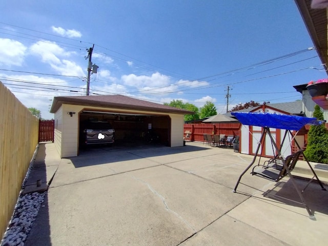 1173 Lucas St, Calumet City, IL 60409 - detached garage featuring fence