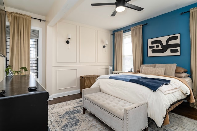 4639 S Saint Lawrence Ave Unit 2, Chicago, IL 60653 - bedroom with wood finished floors and a ceiling fan