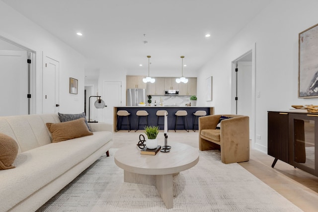 3204 N Kostner Ave Unit 307, Chicago, IL 60618 - living area with recessed lighting and light wood finished floors