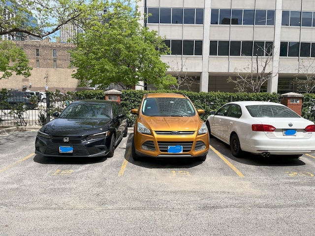 view of uncovered parking lot