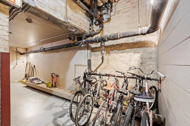 2435 N Sheffield Ave Unit 10, Chicago, IL 60614 - garage with concrete block wall
