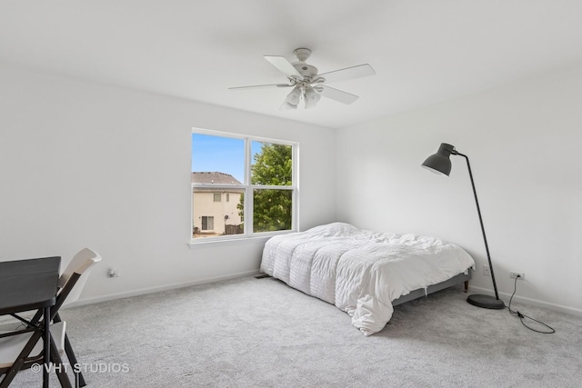 635 Mansfield Way, Oswego, IL 60543 - bedroom with carpet, baseboards, and ceiling fan