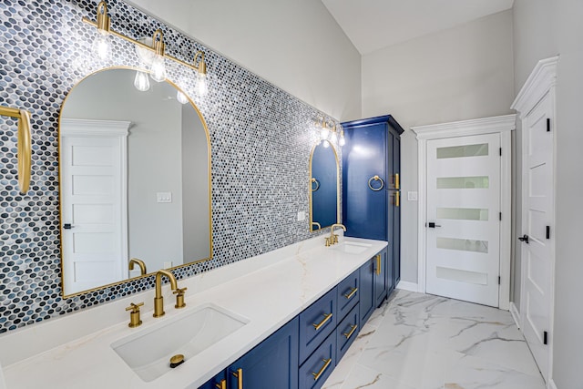 1565 Winberie Ct, Naperville, IL 60564 - full bath with double vanity and marble finish floors