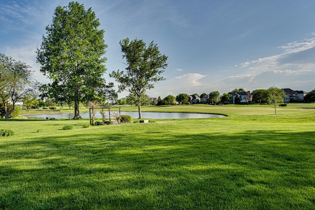 1565 Winberie Ct, Naperville, IL 60564 - surrounding community featuring a water view and a lawn
