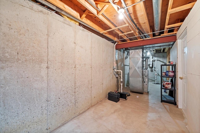 11046 Quail Dr, Mokena, IL 60448 - unfinished below grade area featuring heating unit