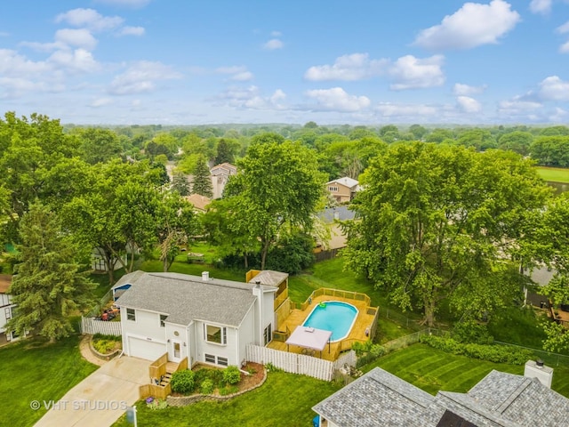 898 Shorewood Dr, Bartlett, IL 60103 - drone / aerial view of a pool area