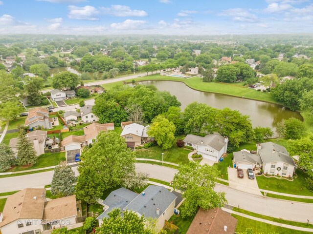 898 Shorewood Dr, Bartlett, IL 60103 - aerial perspective of suburban area with a nearby body of water