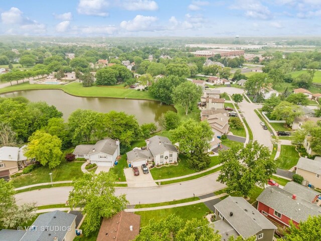 898 Shorewood Dr, Bartlett, IL 60103 - aerial view of residential area with a large body of water