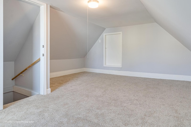 4240 S Campbell Ave, Chicago, IL 60632 - additional living space featuring vaulted ceiling, carpet floors, and baseboards