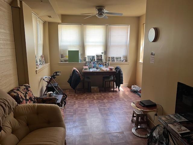 1428 S St Louis Ave, Chicago, IL 60623 - office area with ceiling fan
